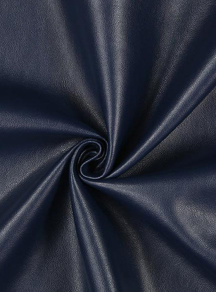 Finta pelle Blu scuro- 13,50 al metro – Giolà Tessuti delle Meraviglie