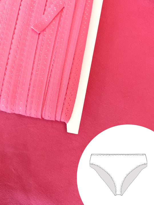 Secondo Kit per cucire MUTANDINE SLIP / CULOTTE DONNA - Senza cartamodello