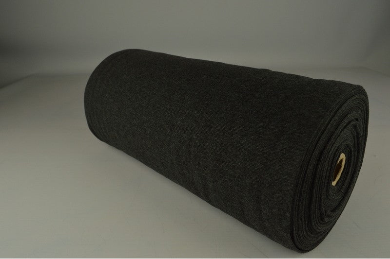 TUBULAR knitted border black - organic cotton