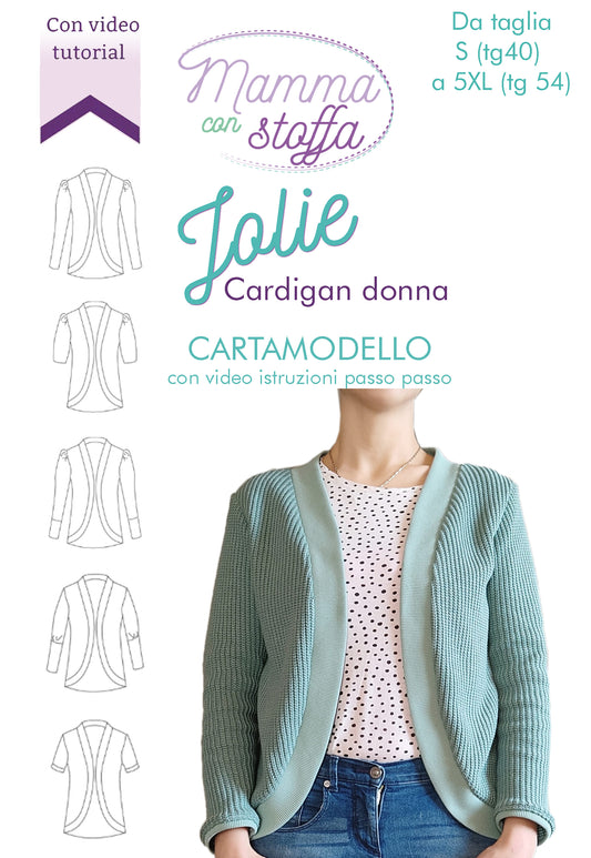 Cartamodello CARDIGAN donna - Cardigan Elisa Masi
