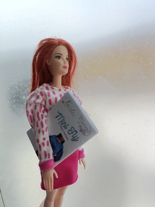 Cartamodello MINI FELPA FLY di Mamma con Stoffa per bambole tipo Barbie